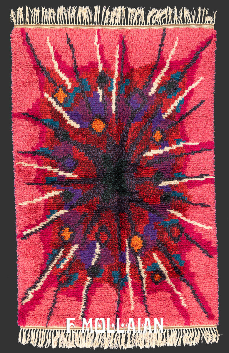 Rya Rug Abstract Design n°:981170